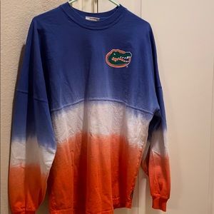 Oversized tie dye Florida gators long sleeve shirt